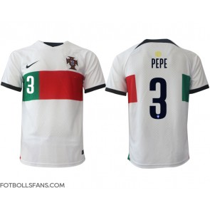 Portugal Pepe #3 Replika Bortatröja VM 2022 Kortärmad
